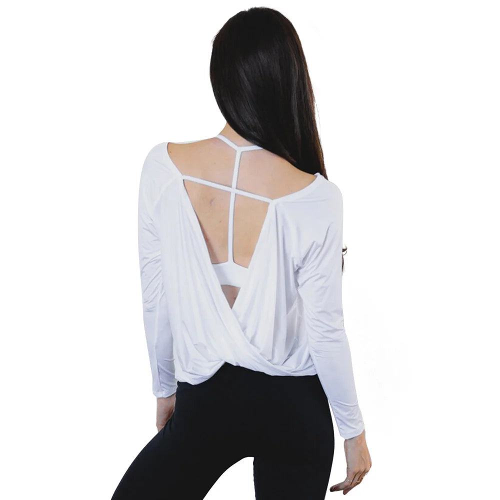Backless Loose Fit Gym Workout Top